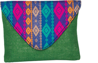 

Avisha Creations Casual Green Clutch