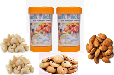 Thrive container - 500 ml Plastic Grocery Container(Pack of 2, Multicolor)