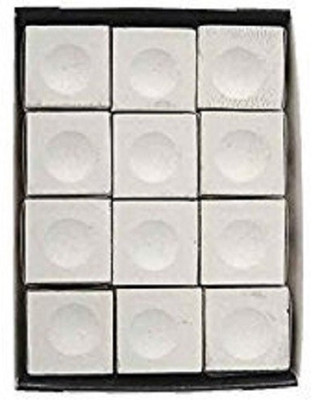 

KBA Set of 12pcs Triangle white chalk KBATWC12P Billiards Cue Stick(Microfibre)
