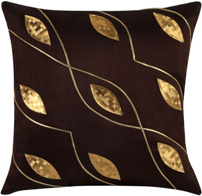 38% OFF on Rajrang Self Design Cushions Cover(40 cm*40 cm, Brown)