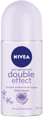 

Nivea Anti-Perspirant Double Effect, Violet Senses - 50ml Deodorant Roll-on - For Men & Women(50 ml)