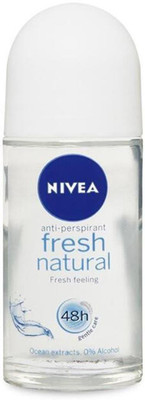 

Nivea Anti-Perspirant Fresh Natural, Ocean Extract - 50ml Deodorant Roll-on - For Men & Women(50 ml)