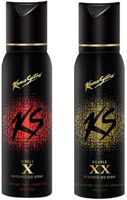 

kama suthra KS DEOSPRAY X,XX Deodorant Spray - For Men & Women(240 ml, Pack of 2)