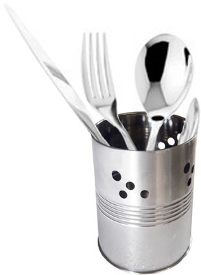 

Kuber Industries 1 Compartments Steel Desk Organizer(Silver)