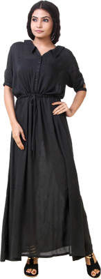 Skizo Women Maxi Black Dress