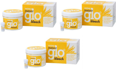 

OZONE Ayurvedics Ozone Instant GLO Bleach Cream 43g - Combo of 3(129 g)