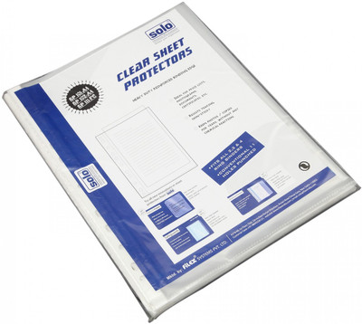 

Solo Plastic Sheet Protector(Set Of 1, Clear)