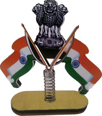 

Capeshoppers India Triangle Car Dashboard Flag Flag(Plastic)