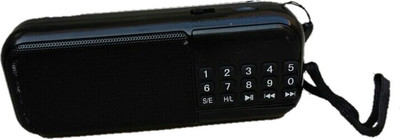 

CRETO latest black fm radio supports memory card headphone out FM Radio(Black)