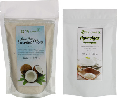 

By Nature Gluten-free Coconut Flour & Agar-Agar Gelatin Powder Combo(By Nature Gluten-free Coconut Flour (200 g) - 1 unit | By Nature Agar Agar Gelatin Powder - 1 unit)