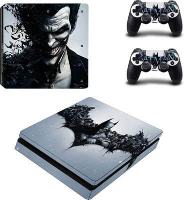 

Hytech Plus Batman and The Joker Theme Sticker for PS4 Slim Console & 2 Controllers Gaming Accessory Kit(Grey, For PS4)