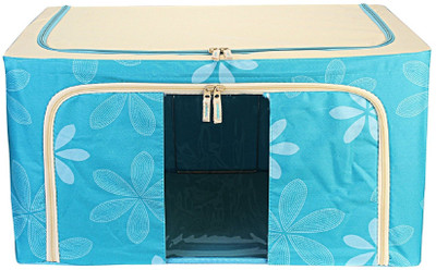 

BLUSHBEES Foldable Cloth Storage Box for Blankets, Quilts, Woolens, Sarees etc 100 Litre Capacity.(Blue)(Blue)