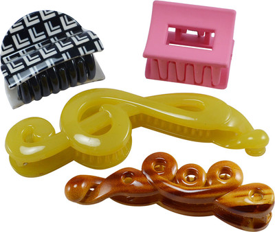 

Saamarth Impex Premium Quality Hair Clip / Clutcher For Women Latest Designs Clips,Daily Wear Hair Accessories-4 Piece Hair Clip(Multicolor)