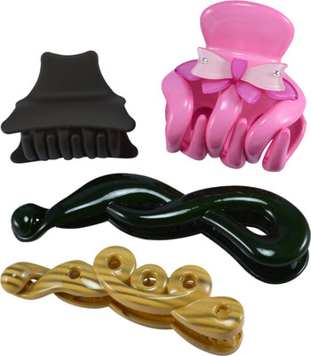 

Saamarth Impex 2018 New Fashion Simple Hair Clip Hair Claw Hair accessories for Women Hair -4 Piece Hair Clip(Multicolor)
