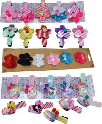 

Saamarth Impex Snap Clip/Hairpin For Girls With Flower Bow & Kide Design Hair Accessories Multicolor-36 Piece Set Hair Clip(Multicolor)