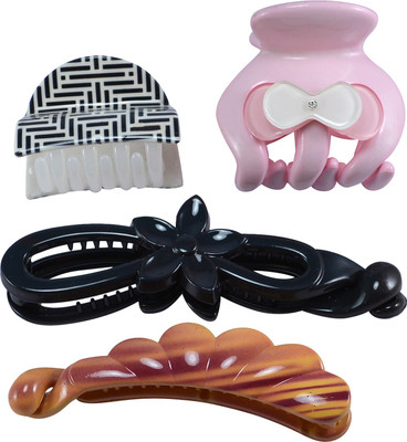 

Saamarth Impex Claw Hair Clips, Small Size, Big Size Designer, Assorted Colors, MultiPack-Set Of 3 Hair Clip(Multicolor)