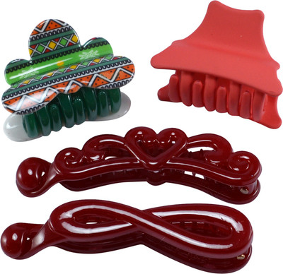 

Saamarth Impex Premium Quality Hair Clip / Clutcher For Women Latest Designs Clips,Daily Wear Hair Accessories-4 Piece Hair Clip(Multicolor)