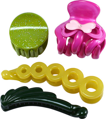 

Saamarth Impex Premium Quality Hair Clip / Clutcher For Women Latest Designs Clips,Daily Wear Hair Accessories-4 Piece Hair Clip(Multicolor)