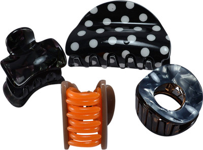 

Saamarth Impex Hair Accessories Multi Color Different Shape Piece Clutcher Hair Accessories Set Of 4 Hair Claw(Multicolor)