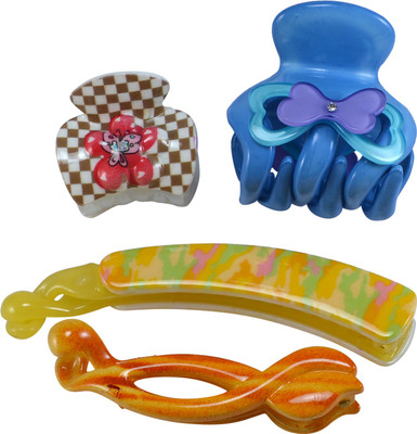

Saamarth Impex Premium Quality Hair Clip / Clutcher For Women Latest Designs Clips,Daily Wear Hair Accessories-4 Piece Hair Clip(Multicolor)