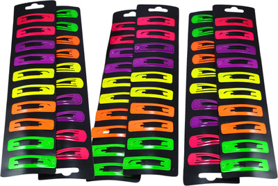 

Saamarth Impex Multicolor Snap Clip Mini hair Accessories 4 Pack Set For Woman & Kids-40 Piece Hair Clip(Multicolor)