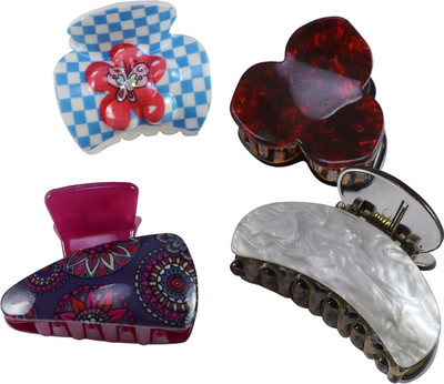

Saamarth Impex Premium Quality Hair Clip / Clutcher For Women Latest Designs Clips,Daily Wear Hair Accessories-4 Piece Hair Claw(Multicolor)