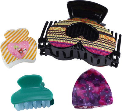 

Saamarth Impex Premium Quality Hair Clip / Clutcher For Women Latest Designs Clips,Banana Clip Daily Wear Hair Accessories-4 Piece Hair Claw(Multicolor)