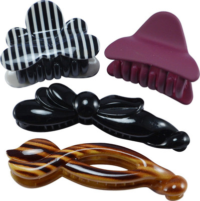 

Saamarth Impex Party Casual Wear Designer Premium Fancy Hair Clip For Women & Girls Set Of 4 Hair Clip(Multicolor)