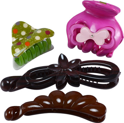 

Saamarth Impex 2018 New Fashion Simple Hair Clip Hair Claw Hair accessories for Women Hair -4 Piece Hair Clip(Multicolor)