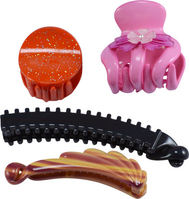 

Saamarth Impex Premium Quality Hair Clip / Clutcher For Women Latest Designs Clips,Daily Wear Hair Accessories-4 Piece Hair Clip(Multicolor)