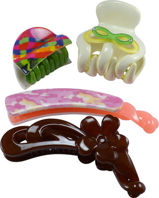 

Saamarth Impex Hair Butterfly Clip for Girls and Women Set of 4 Hair Clip(Multicolor)