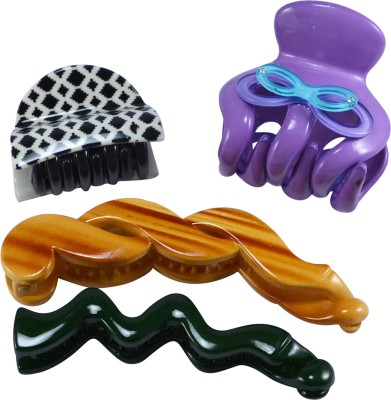 

Saamarth Impex Premium Quality Hair Clip / Clutcher For Women Latest Designs Clips,Daily Wear Hair Accessories-4 Piece Hair Clip(Multicolor)