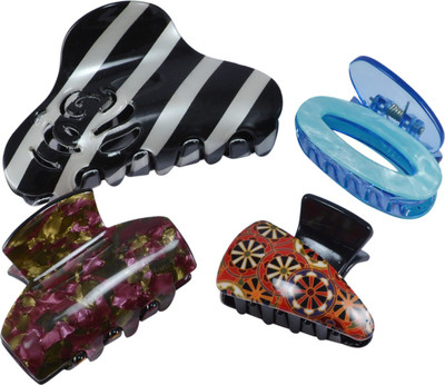 

Saamarth Impex Premium Quality Hair Clip / Clutcher For Women Latest Designs Clips,Daily Wear Hair Accessories-4 Piece Hair Claw(Multicolor)