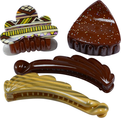 

Saamarth Impex Party Casual Wear Designer Premium Fancy Hair Clip For Women & Girls Set Of 4 Hair Clip(Multicolor)