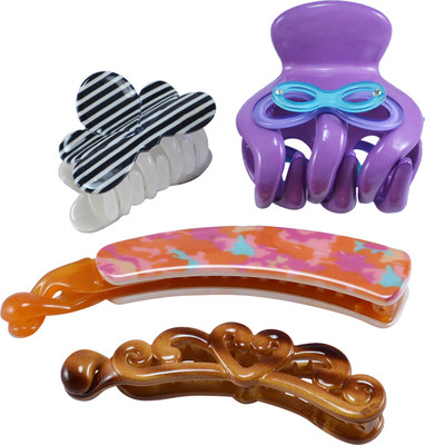 

Saamarth Impex Hair Butterfly Clip for Girls and Women Set of 4 Hair Clip(Multicolor)