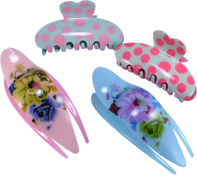 

Saamarth Impex Premium Quality Hair Claw Clip / Butterfly Clutcher For Women Latest Designs Jaw Clips,Daily Wear Hair Accessories-4 Piece Hair Claw(Multicolor)