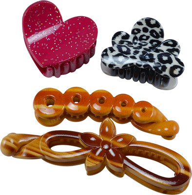

Saamarth Impex Premium Quality Hair Clip / Clutcher For Women Latest Designs Clips,Daily Wear Hair Accessories-4 Piece Hair Clip(Multicolor)