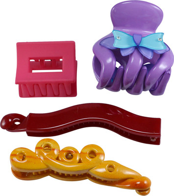 

Saamarth Impex Jaw Hair Clips For Women Hair Accessories Printed Claw ,Hair Clips 4 Piece Set Hair Clip(Multicolor)