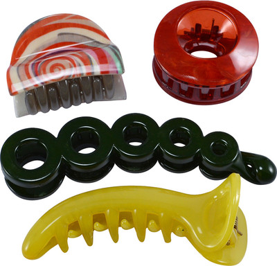

Saamarth Impex Party Casual Wear Designer Premium Fancy Hair Clip For Women & Girls Set Of 4 Hair Clip(Multicolor)