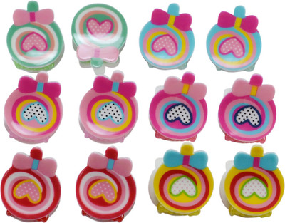 

Saamarth Impex Fashion Women Girls Plastic Mini Clips ,Claws Hair Clip Clamp-in Hair Accessories Set Of 12 Piece Hair Claw(Multicolor)
