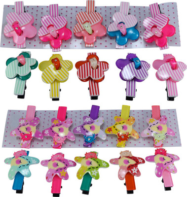 

Saamarth Impex Kids Hair Accessories-Various Design Kids Hair Clips/Snap Clips Pack Of 20 Piece Hair Clip(Multicolor)