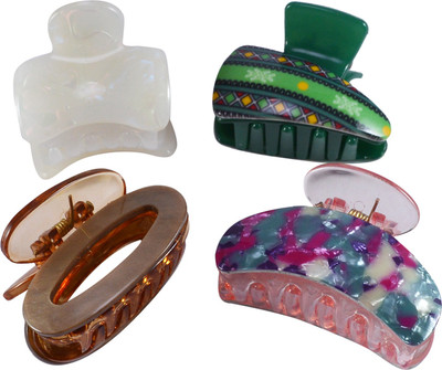 

Saamarth Impex Premium Quality Hair Clip / Clutcher For Women Latest Designs Clips,Daily Wear Hair Accessories-4 Piece Hair Claw(Multicolor)