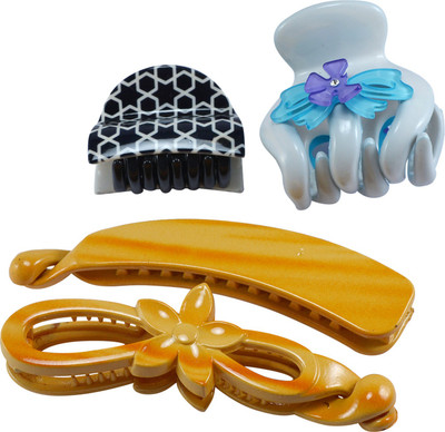 

Saamarth Impex Party Casual Wear Designer Premium Fancy Hair Clip For Women & Girls Set Of 4 Hair Clip(Multicolor)