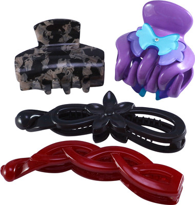 

Saamarth Impex Various Design Multi Color Jaw Unit 4 Unit Hair Accessories, Hair Clips Hair Clip(Multicolor)