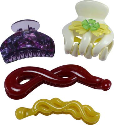 

Saamarth Impex Hair Butterfly Clip for Girls and Women Set of 4 Hair Clip(Multicolor)