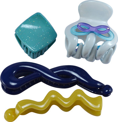 

Saamarth Impex Claw Hair Clips, Medium Size, Big Size, Assorted Colors, MultiPack Set Of 4 Hair Clip(Multicolor)