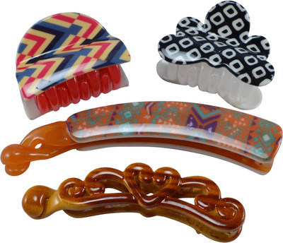 

Saamarth Impex Premium Quality Hair Clip / Clutcher For Women Latest Designs Clips,Daily Wear Hair Accessories-4 Piece Hair Clip(Multicolor)