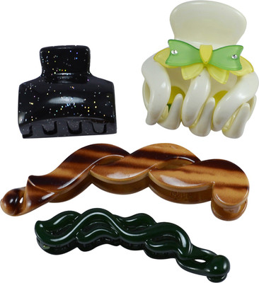 

Saamarth Impex Premium Quality Hair Clip / Clutcher For Women Latest Designs Clips,Daily Wear Hair Accessories-4 Piece Hair Clip(Multicolor)