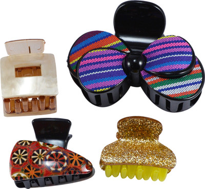 

Saamarth Impex Hair Butterfly Clip for Girls and Women Set of 4 Hair Claw(Multicolor)