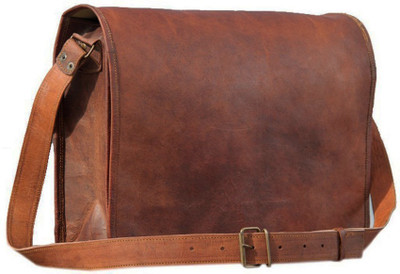 

Handcrafted exports Messenger Bag(Brown)